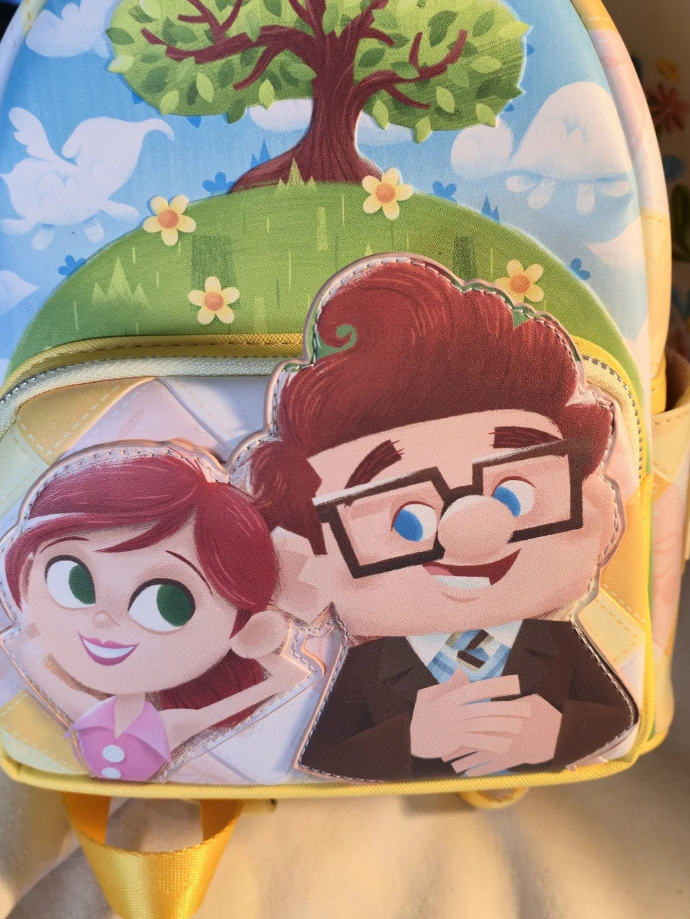 PIXAR UP! Loungefly Yellow Patchwork Mini Backpack